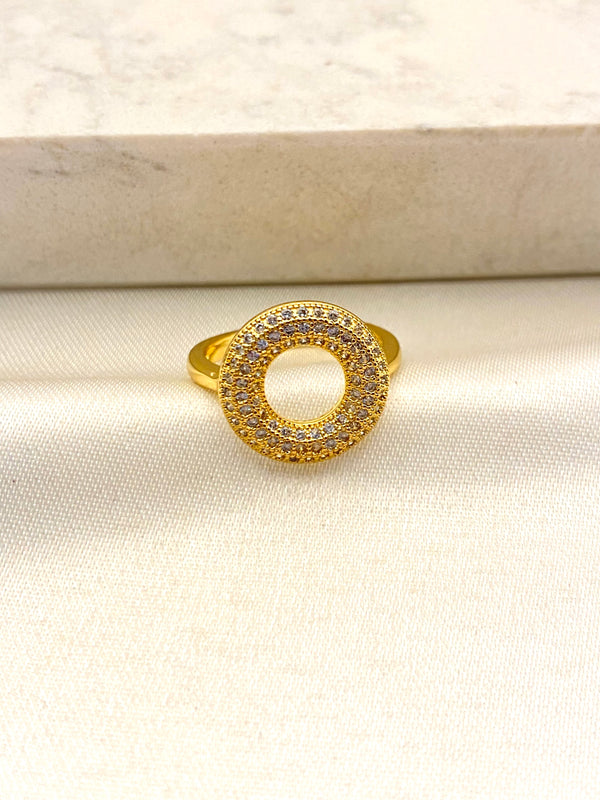 Anillo Circulo Zirconias