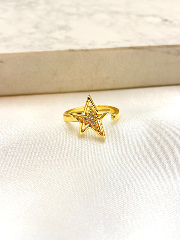 Anillo Doble Estrella