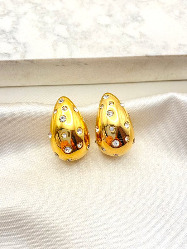 Arete Gotas Zirconia Acero